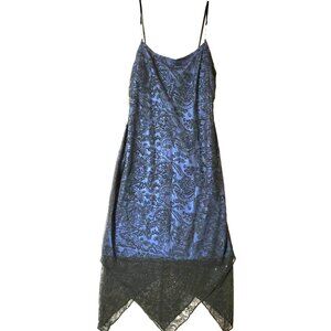 KIKI USA Womens Evening Dress Sz L Spaghetti Straps Vintage U.S.A. Resort Wear